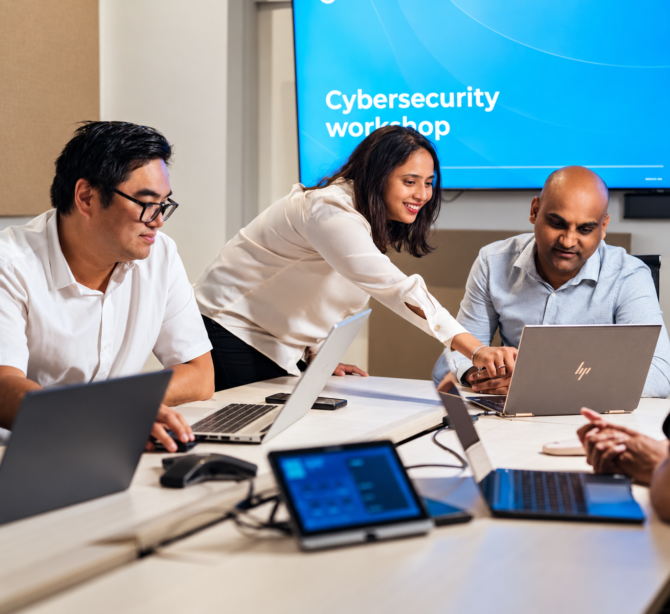 Cybersecurity monitoring screen